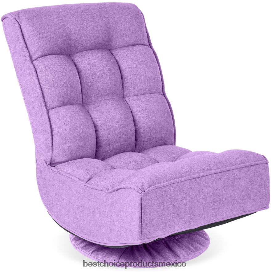 accesorio Silla de juego de piso plegable con giro de 360 grados y 4 posiciones ajustables Best Choice Products lavanda X080FZ1213 accesorio Silla de juego de piso plegable con giro de 360 grados y 4 posiciones ajustables Best Choice Products lavanda X080FZ1213