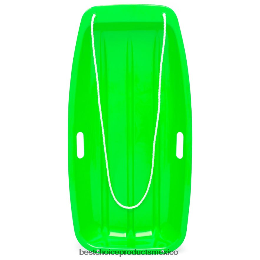 juguete y juego | Trineo de nieve para trineo de plástico para exteriores para niños con cuerda de tracción y asas Best Choice Products verde X080FZ1009 juguete y juego | Trineo de nieve para trineo de plástico para exteriores para niños con cuerda de tracción y asas Best Choice Products verde X080FZ1009
